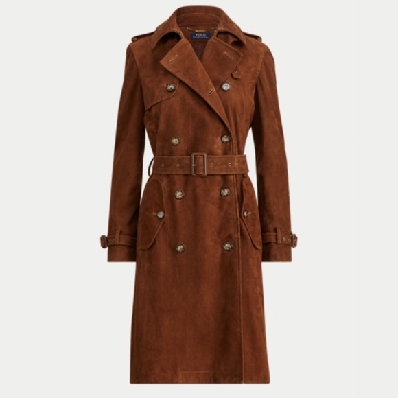 Polo Ralph Lauren Jackets & Blazers - NWT Polo by Ralph Lauren Suede Trench Coat